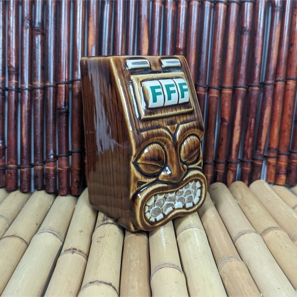 Frankie's Tiki Room Green F Tiki Bandit Tiki Mug - Picture 10 of 12